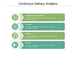 Continuous delivery analytics ppt powerpoint presentation infographics picture cpb