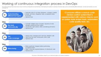 Continuous Delivery And Integration With Devops Powerpoint Presentation Slides Visual Engaging