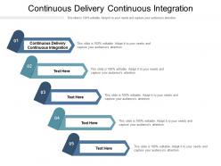 Continuous delivery continuous integration ppt powerpoint presentation portfolio templates cpb