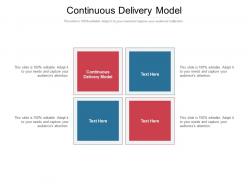 Continuous delivery model ppt powerpoint presentation icon background image cpb
