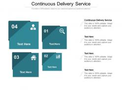 Continuous delivery service ppt powerpoint presentation infographics maker cpb