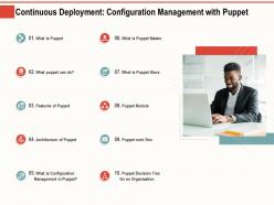 Continuous deployment configuration automate your infrastructure with puppet
