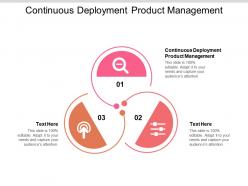 Continuous deployment product management ppt powerpoint presentation professional visual aids cpb