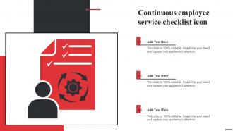Continuous Employee Service Checklist Icon