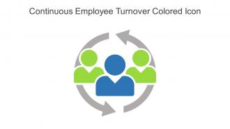 Continuous Employee Turnover Colored Icon In Powerpoint Pptx Png And Editable Eps Format