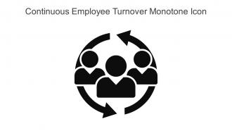 Continuous Employee Turnover Monotone Icon In Powerpoint Pptx Png And Editable Eps Format