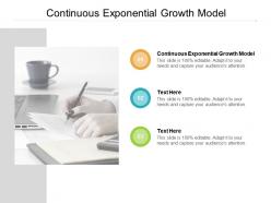 Continuous exponential growth model ppt powerpoint presentation icon portrait cpb