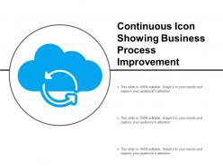 Continuous Icon Showing Business Process Improvement