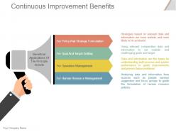 Continuous improvement benefits powerpoint presentation templates