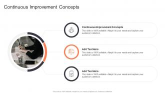 Continuous Improvement Concepts In Powerpoint And Google Slides Cpb