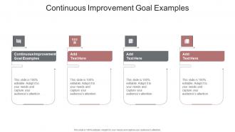 Continuous Improvement Goal Examples In Powerpoint And Google Slides Cpb