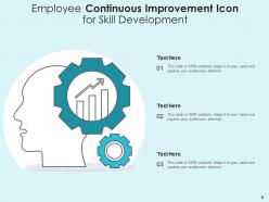Continuous Improvement Icon Business Development Growth Employee Development