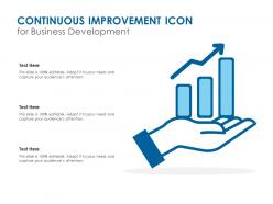 Continuous improvement icon for business development