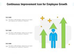 Continuous improvement icon for employee growth