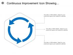 Continuous Improvement Icon Showing Circular Arrow