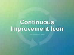 Continuous Improvement Icon Showing Circular Arrow With Gear Circular Arrows With Graph