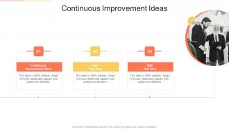 Continuous Improvement Ideas In Powerpoint And Google Slides Cpb
