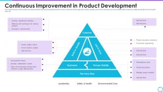 Continuous Improvement In Product Development