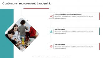 Continuous Improvement Leadership In Powerpoint And Google Slides Cpb