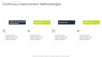 Continuous Improvement Methodologies In Powerpoint And Google Slides Cpb