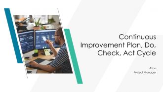 Continuous Improvement Plan Do Check Act Cycle PPT Mockup AT