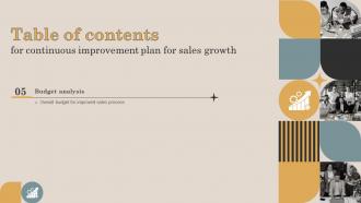 Continuous Improvement Plan For Sales Growth Powerpoint Presentation Slides Content Ready Editable