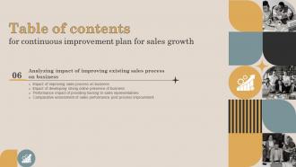 Continuous Improvement Plan For Sales Growth Powerpoint Presentation Slides Customizable Editable
