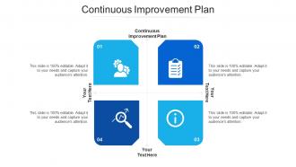 Continuous improvement plan ppt powerpoint presentation pictures slides cpb