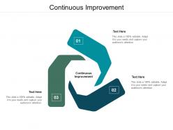 Continuous improvement ppt powerpoint presentation styles show cpb