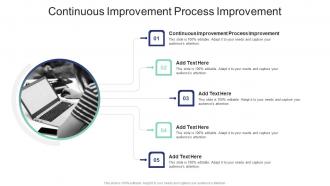 Continuous Improvement Process Improvement In Powerpoint And Google Slides Cpb