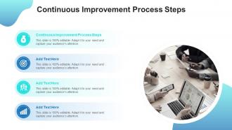 Continuous Improvement Process Steps In Powerpoint And Google Slides Cpb