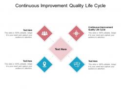 Continuous improvement quality life cycle ppt powerpoint presentation ideas cpb