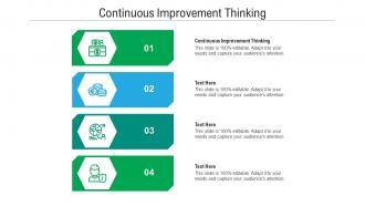 Continuous improvement thinking ppt powerpoint presentation professional format ideas cpb