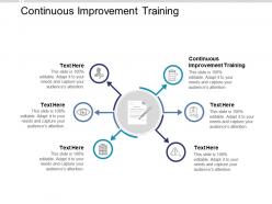 Continuous improvement training ppt powerpoint presentation model background cpb