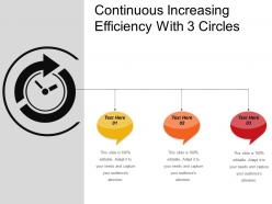 Continuous increasing efficiency with 3 circles