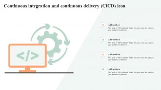 Continuous Integration And Continuous Delivery CICD Icon