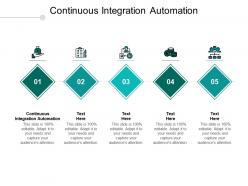 Continuous integration automation ppt powerpoint presentation gallery graphics tutorials cpb