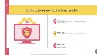 Continuous Integration Icon For Bugs Reduction