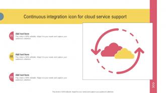 Continuous Integration Icon For Cloud Service Support