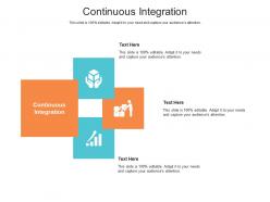 Continuous integration ppt powerpoint presentation pictures clipart cpb