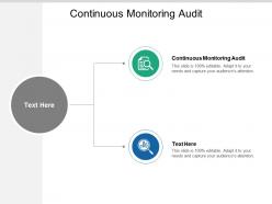 Continuous monitoring audit ppt powerpoint presentation show display cpb