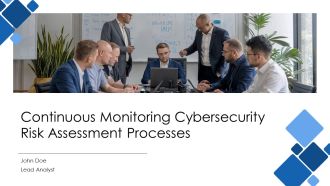 Continuous Monitoring Cybersecurity Risk Assessment Processes PPT Slides AT