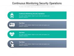 Continuous monitoring security operations ppt powerpoint presentation model cpb