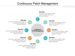 Continuous patch management ppt powerpoint presentation inspiration objects cpb