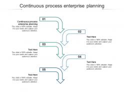 Continuous process enterprise planning ppt powerpoint presentation portfolio summary cpb