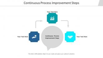 Continuous process improvement steps ppt powerpoint brochure cpb