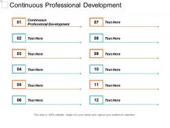 Continuous professional development ppt powerpoint presentation gallery grid cpb