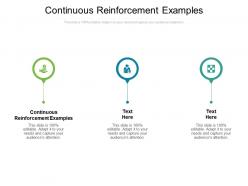 Continuous reinforcement examples ppt powerpoint presentation model graphics pictures cpb