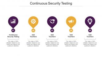 Continuous Security Testing Ppt Powerpoint Presentation Infographic Images Cpb