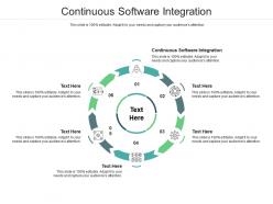 Continuous software integration ppt powerpoint presentation pictures themes cpb